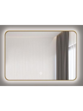 Ogledalo alu-ram 60x80, gold - CL37